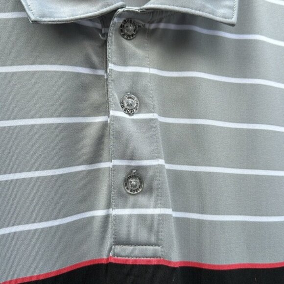 Izod Striped Polo Shirt - Picture 4 of 7